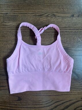 Alo sz M Sweet Pink Seamless Ribbed Bra Tank